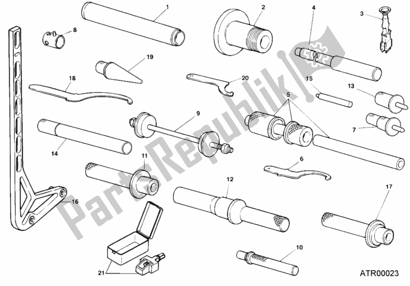 All parts for the Workshop Service Tools, Frame of the Ducati Superbike 748 RS 2000